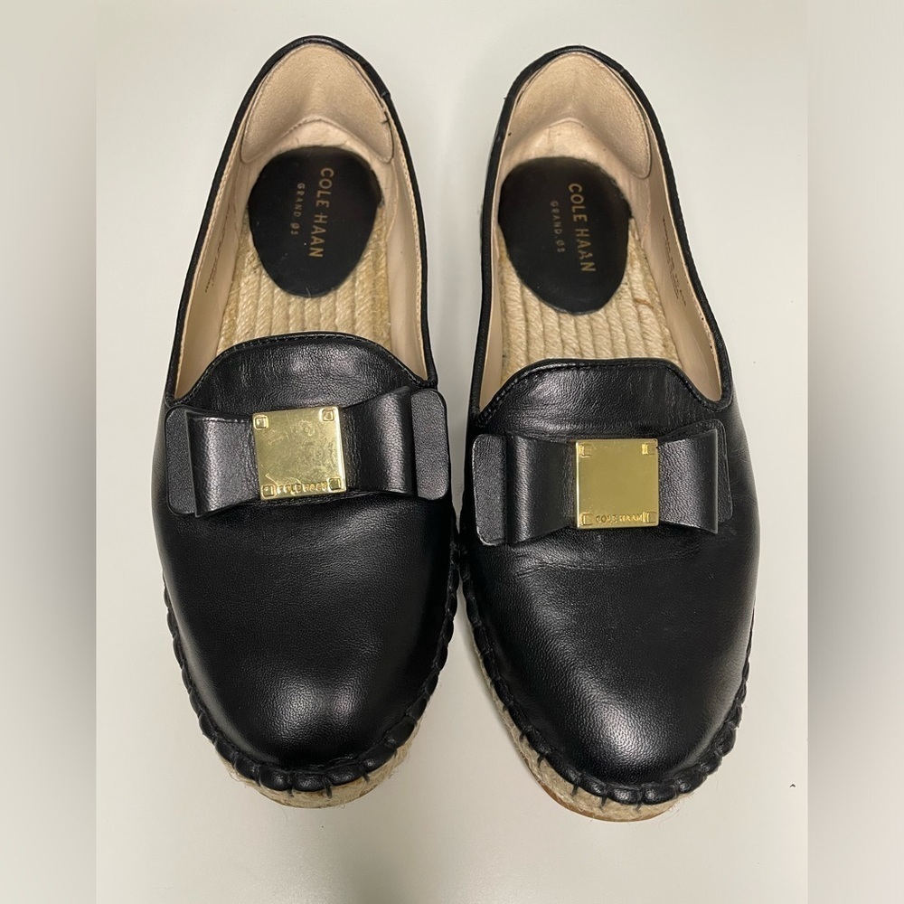 Cole Haan Womens Espadrille Leather Shoes - Size 5B - Picture 3 of 9